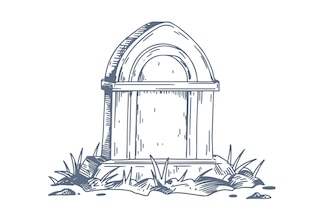tombstone drawings