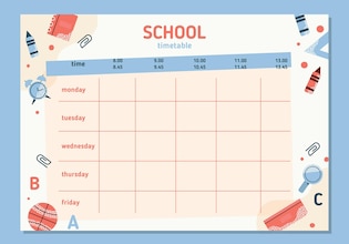 school schedule templates