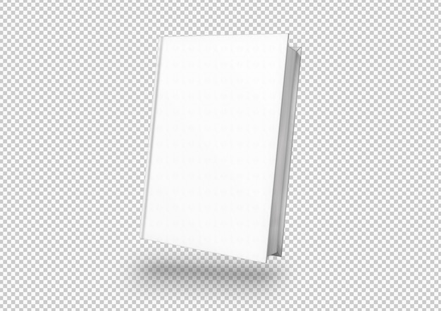 Free PSD isolated white book cover