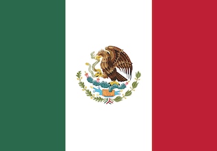 Mexican flag vectors