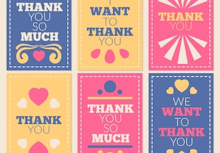 Money thank you cards