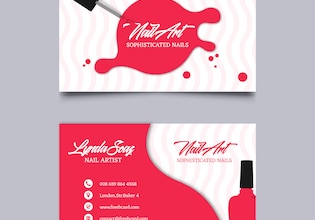 nail business cards