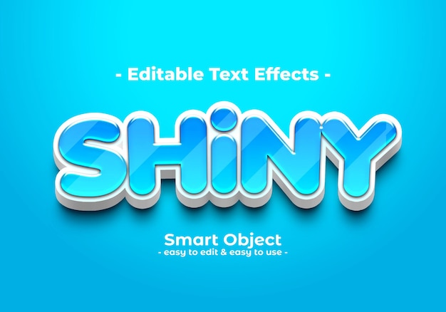 Free PSD shiny-text-style-effect