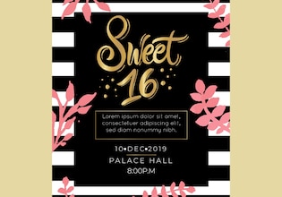 Sweet 16 invitations
